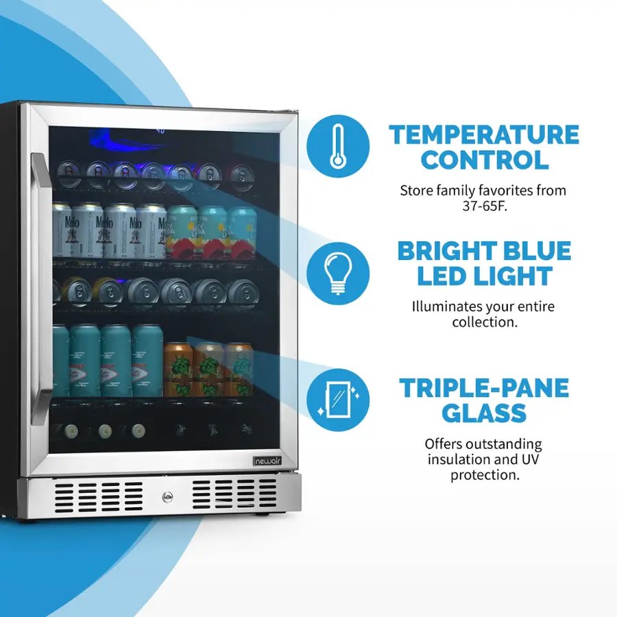 Newair 24" 177- Can Built-in Beverage Fridge *PICKUP ONLY