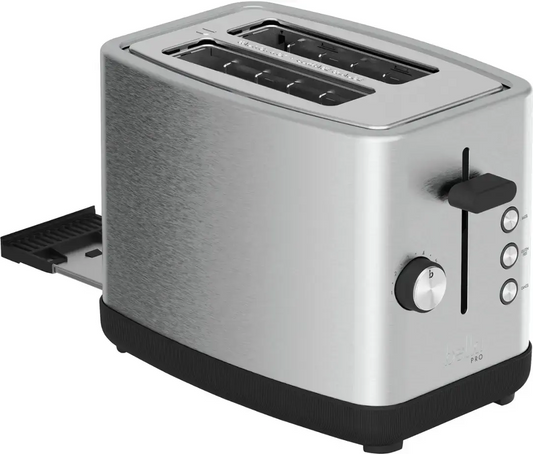 bella PRO - 2-Slice Toaster with Extra Wide Slots and Gluten Free button