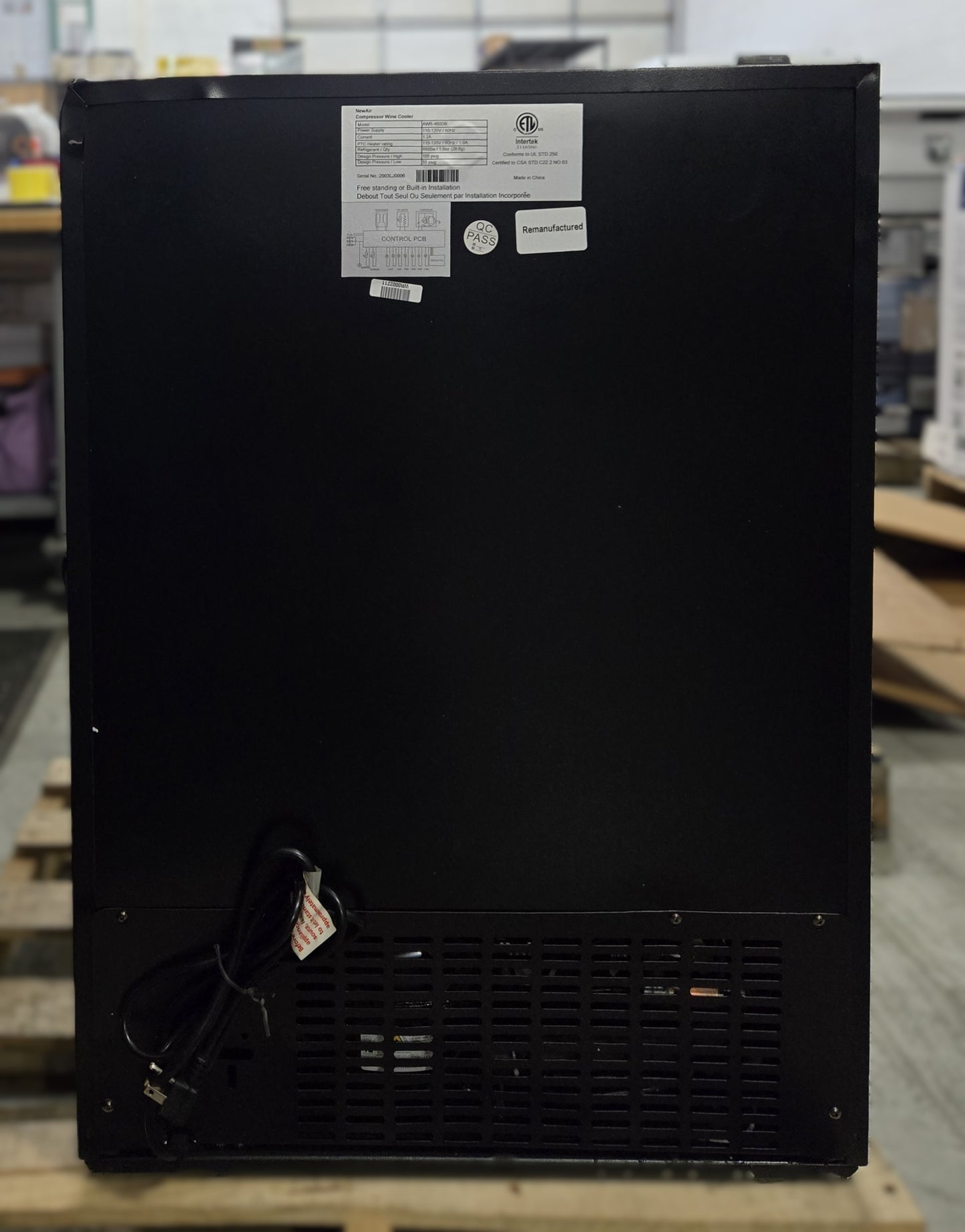 *Refurbished - NewAir 24” Built-in 46 Bottle Dual Zone Wine Cooler *PICKUP ONLY