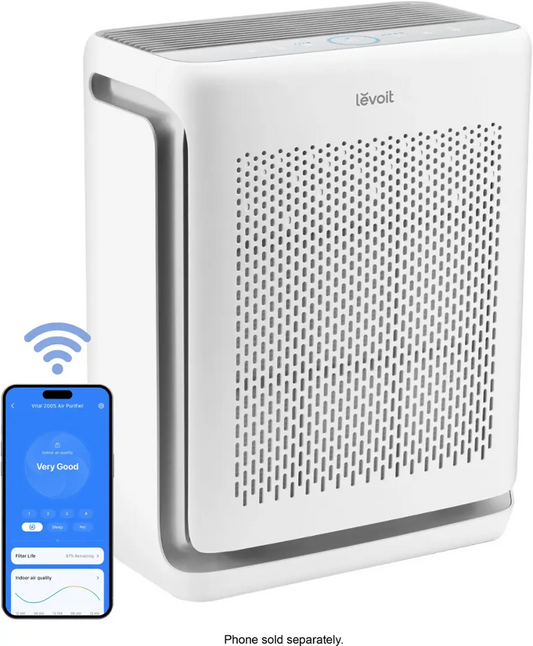 Levoit - Vital 200S-P Smart Air Purifier - White/Grey