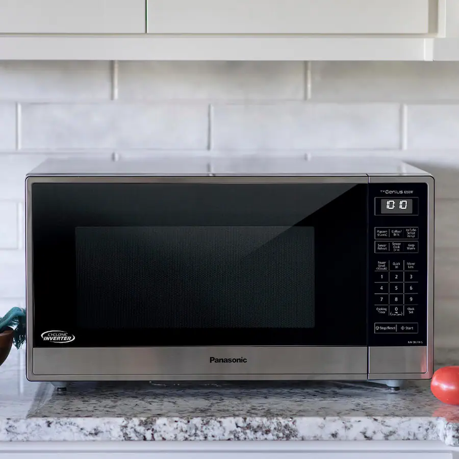 Panasonic - 1.6 Cu. Ft. 1250W SN77HS Microwave w/Cyclonic Inverter - Stainless Steel