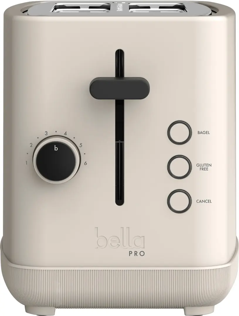 bella PRO - 2-Slice Toaster with Extra Wide Slots and Gluten Free button