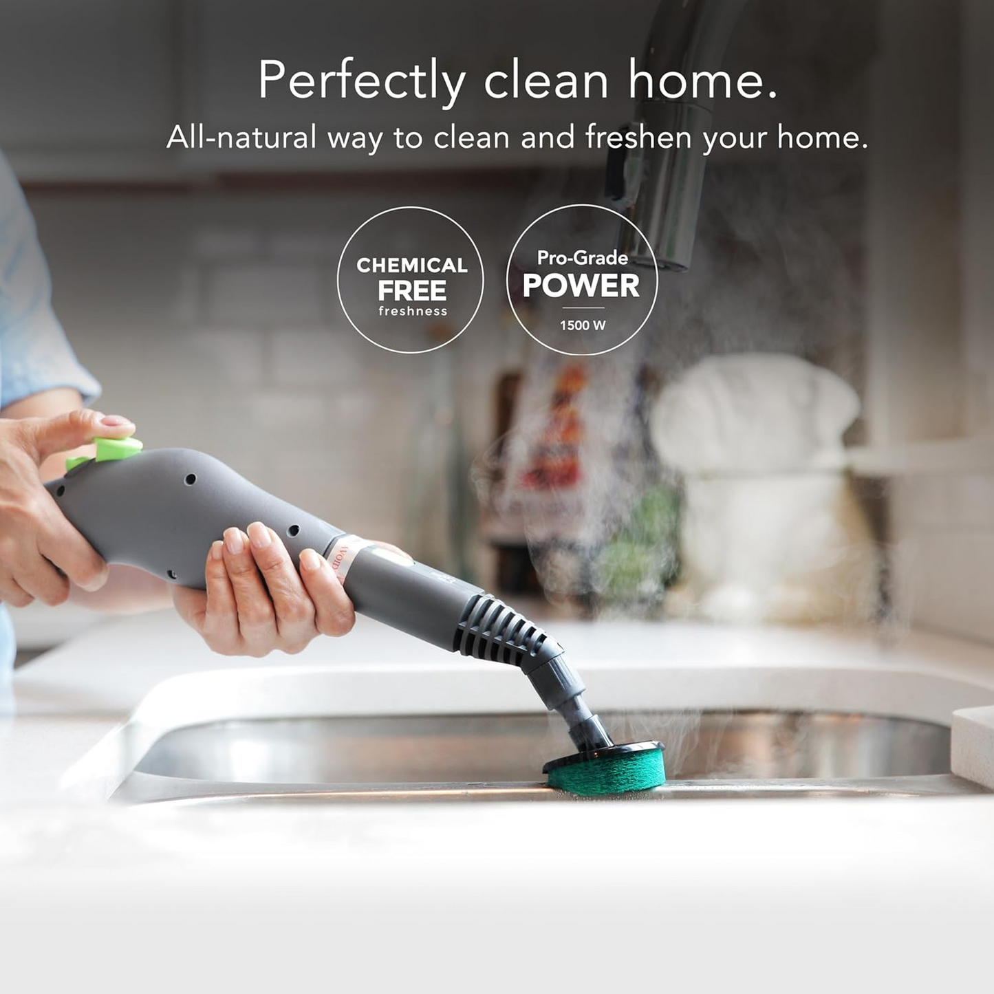 Steamfast - SF-370 Corded Steam Mop - White