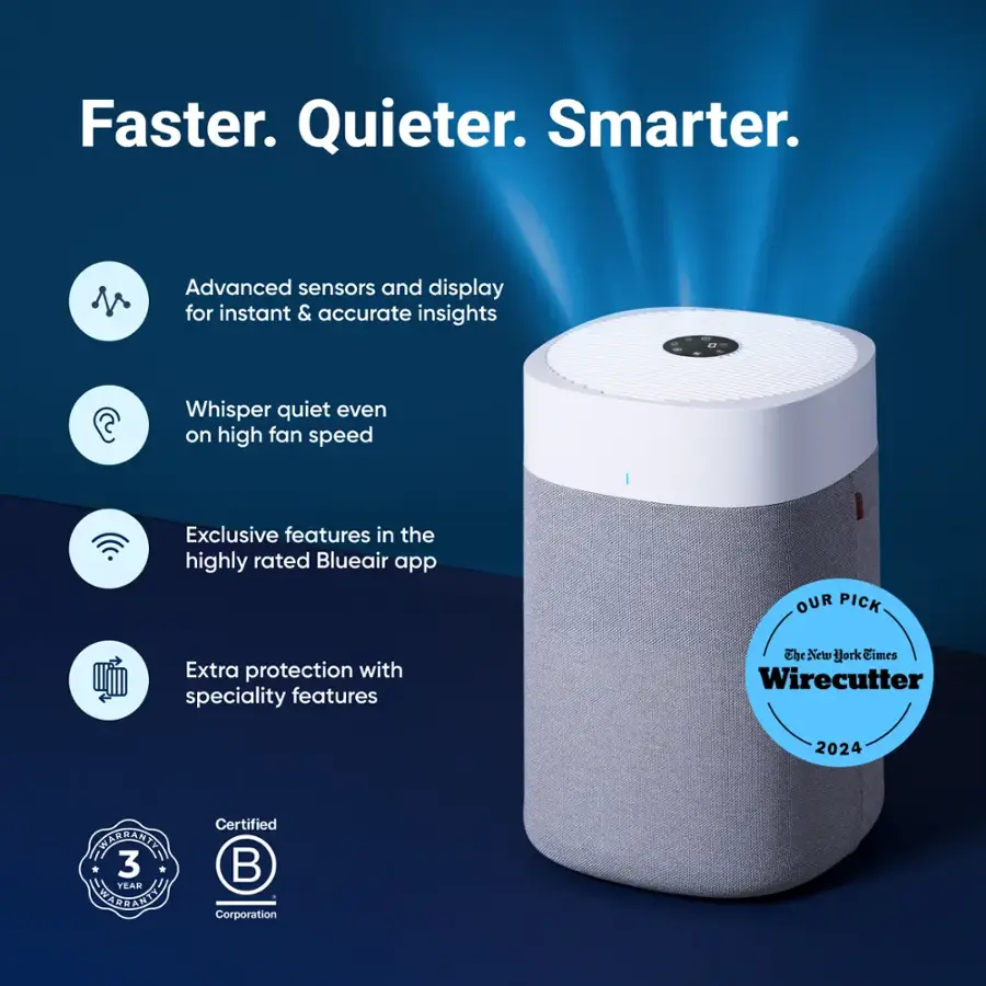 Blueair Blue Pure 211i Max 3000 Sq. Ft HEPASilent Smart XL Room Air Purifier