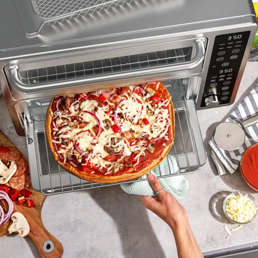bella PRO - DoubleUp Oven with Probe Thermometer - Stainless Steel