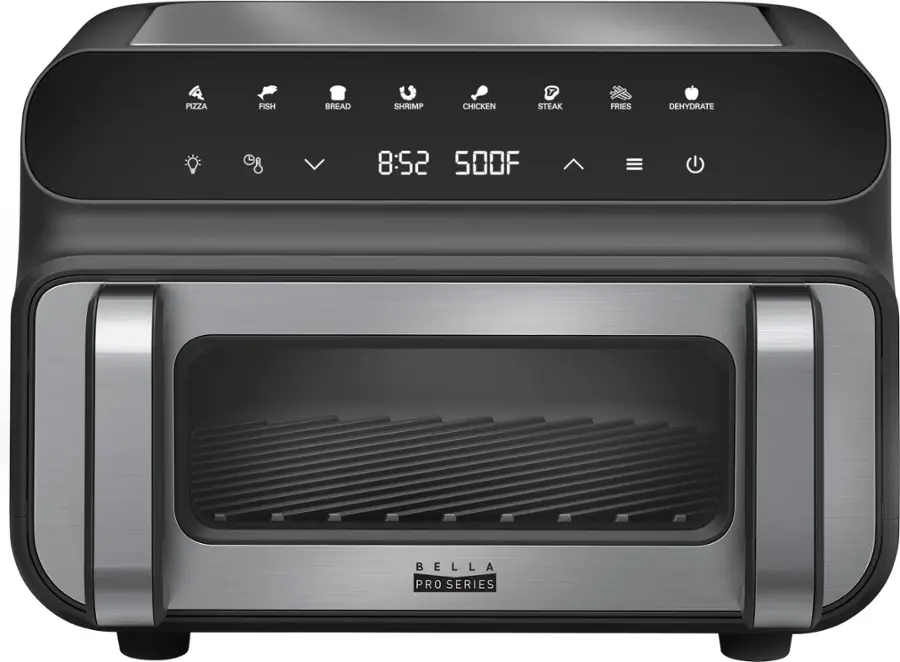 bella PRO 10.5-qt. Touchscreen 5-in-1 Indoor Grill & Air Fryer - Stainless Steel