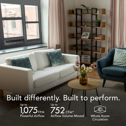 Vornado PORTAL Window Fan w/Reversible Exhaust, Weather Resistant Case - Black