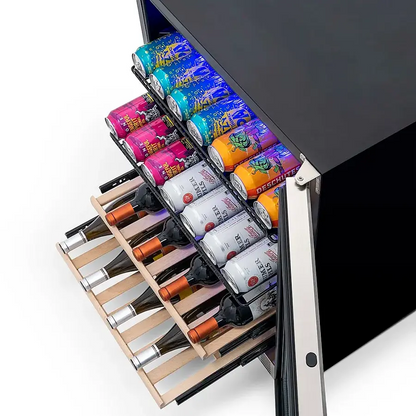 NewAir 24” Dual Zone 20 Bottle & 70 Can Wine & Beverage Fridge - PICKUP ONLY