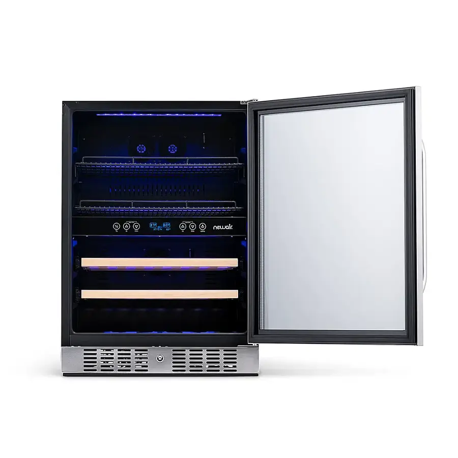 NewAir 24” Dual Zone 20 Bottle & 70 Can Wine & Beverage Fridge - PICKUP ONLY