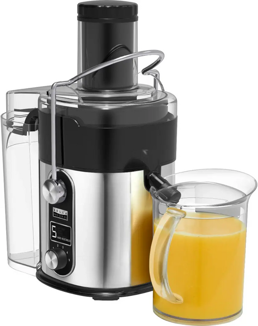 bella PRO - 5-Speed Centrifugal Digital Juice Extractor - Stainless Steel