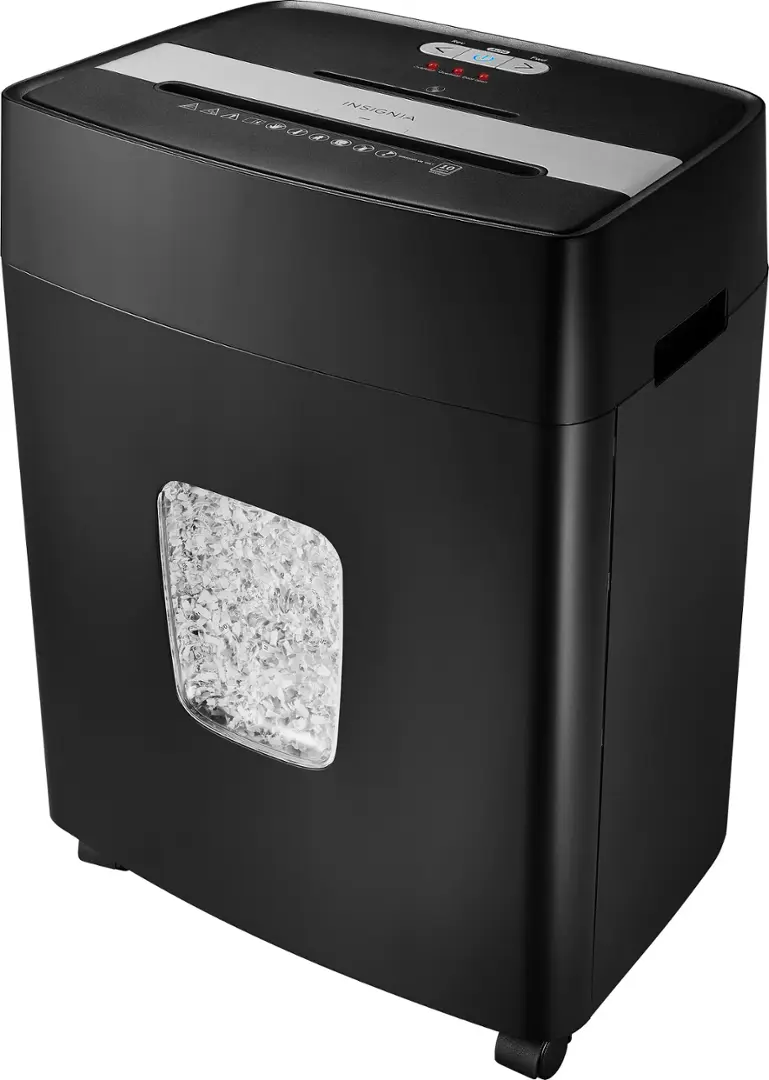 Insignia NS-S10MCBK2 10-Sheet Microcut Shredder - Black