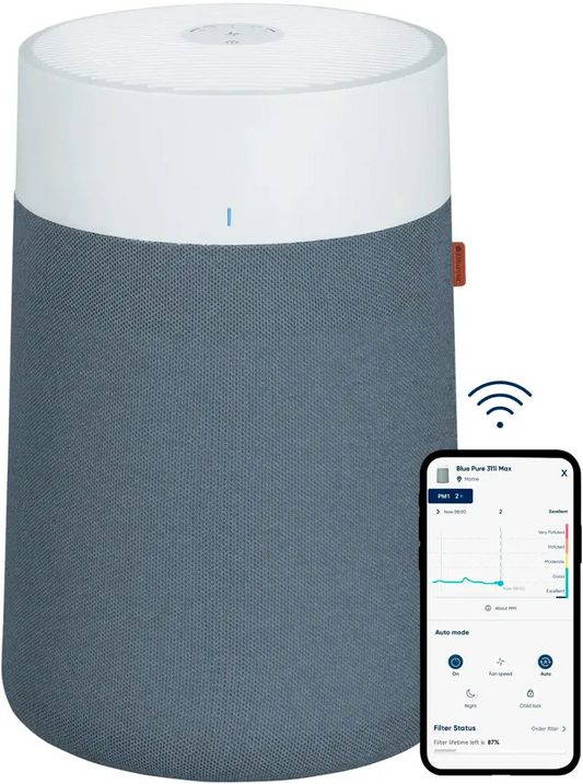 Blueair Blue Pure 311i Max 1,800 Sq. Ft Smart HEPASilent Air Purifier