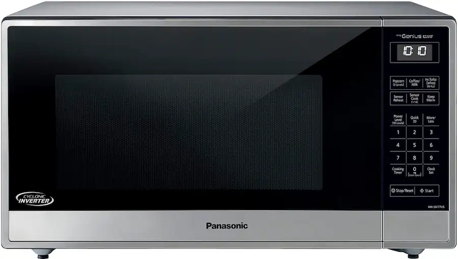 Panasonic - 1.6 Cu. Ft. 1250W SN77HS Microwave w/Cyclonic Inverter - Stainless Steel