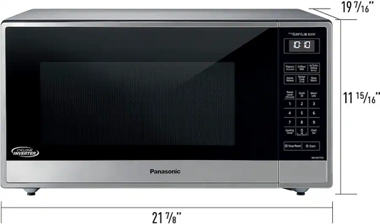 Panasonic - 1.6 Cu. Ft. 1250W SN77HS Microwave w/Cyclonic Inverter - Stainless Steel