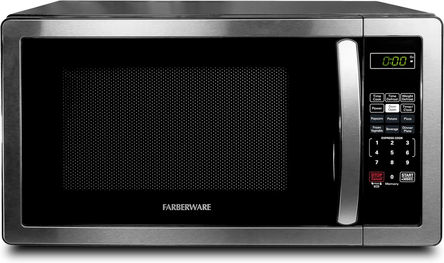 Farberware Classic 1.1 Cu.Ft. 1000-Watt Stainless Steel Microwave Oven