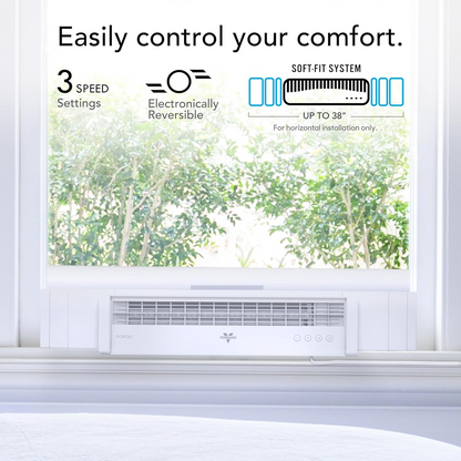 Vornado - PORTAL Window Fan with Reversible Exhaust, Weather Resistant Case - White