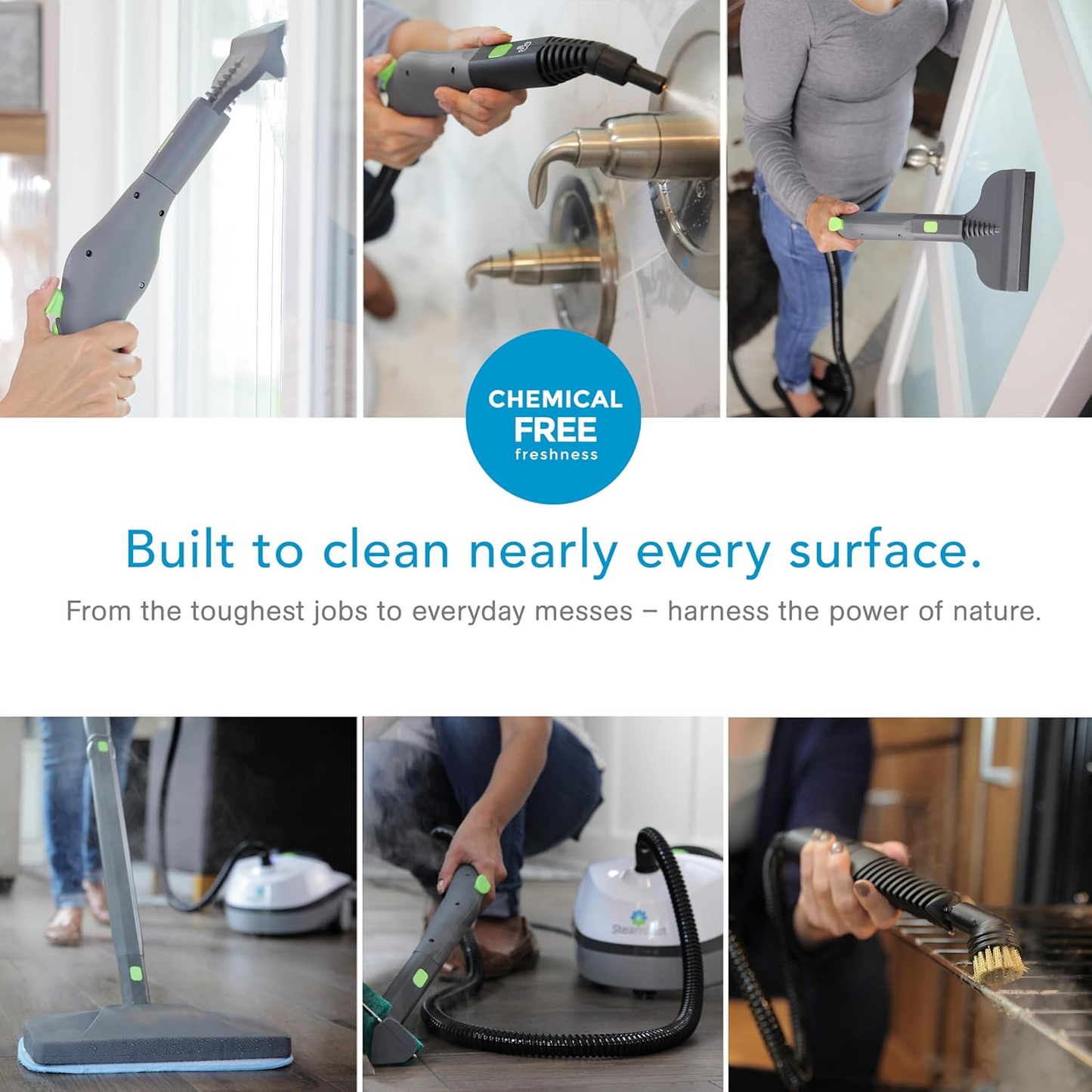 Steamfast - SF-370 Corded Steam Mop - White