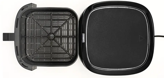 bella PRO - 8-qt. Touchscreen Air Fryer with Divided Basket - Matte Black