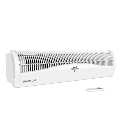Vornado TRANSOM Window Fan W/Reversible Exhaust, Remote Control - Ice White