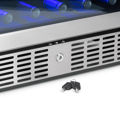 NewAir 24” Dual Zone 20 Bottle & 70 Can Wine & Beverage Fridge - PICKUP ONLY