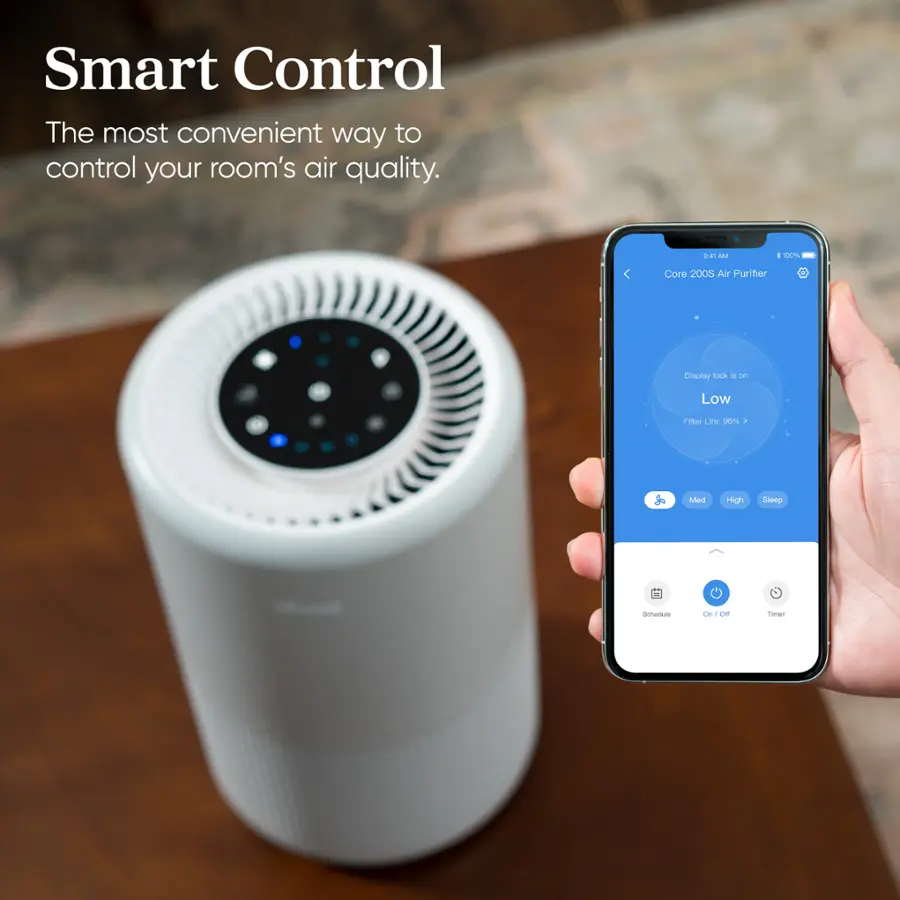 Levoit - Core 200S Smart Air Purifier - Grey