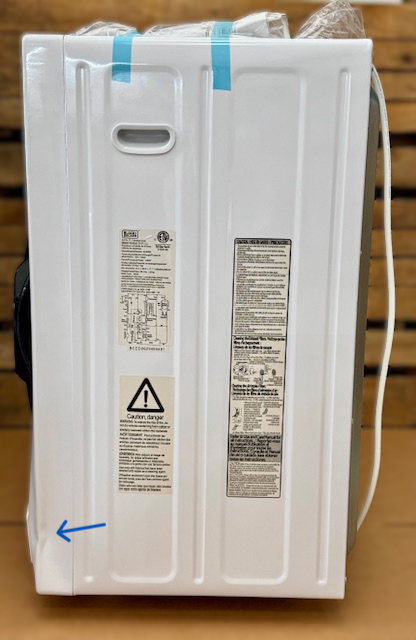 Black+Decker - 2.65 Cu.Ft. Stackable Smart Electric Dryer w/Standard Wall Outlet