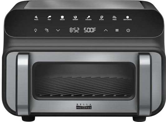 bella PRO 10.5-qt. Touchscreen 5-in-1 Indoor Grill & Air Fryer - Stainless Steel